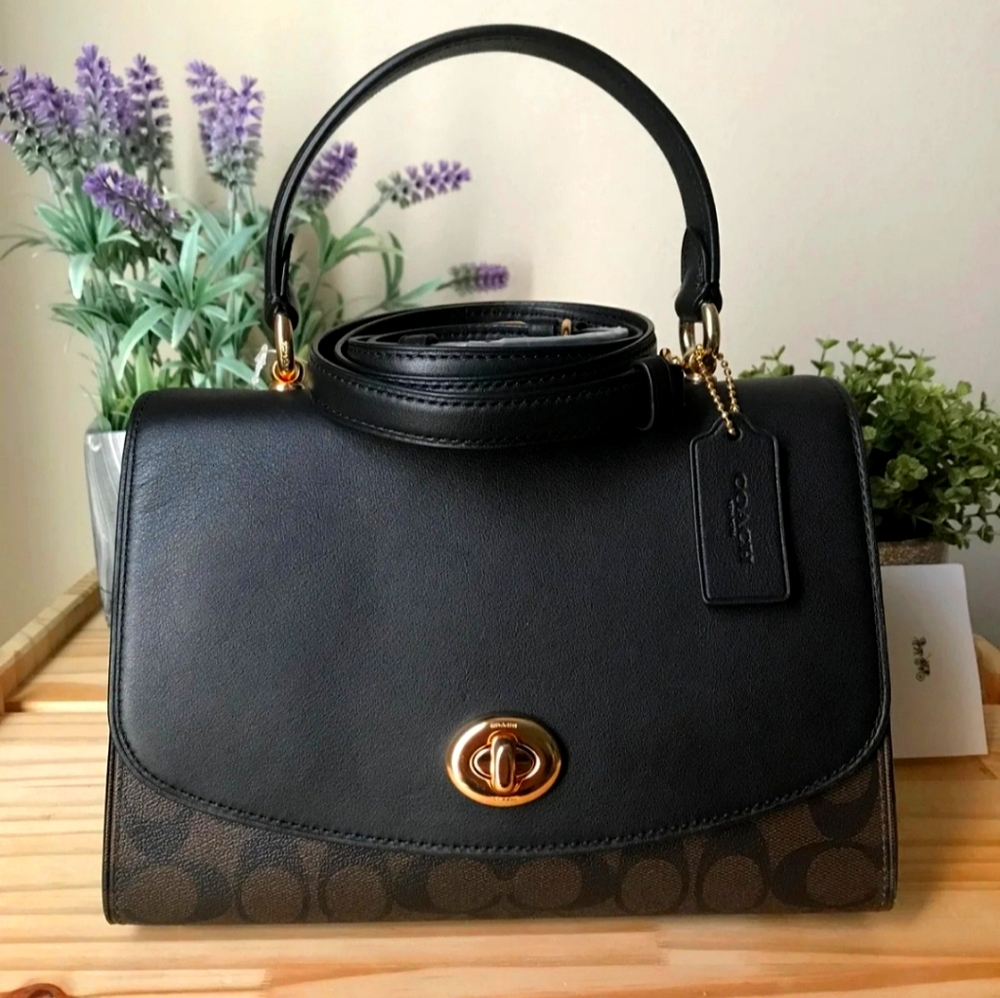 Tilly Top Handle Satchel With Signature Canvas